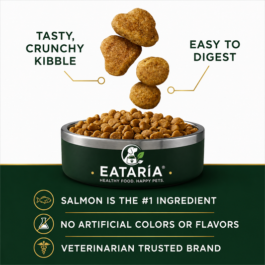 Eataria Adult Digestive Support+ Dry Cat Food – Salmon & Rice Formula