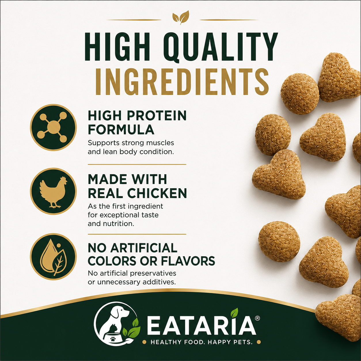 Eataria Adult Weight Management Dry Cat Food – Chicken & Rice Formula