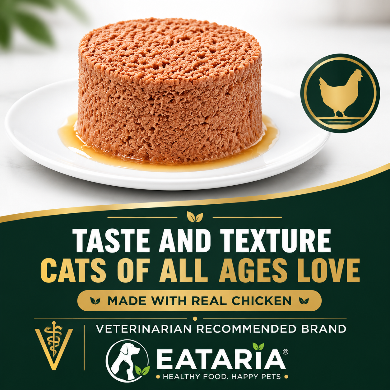 Eataria Classic Chicken Entrée Wet Cat Food All Life Stages