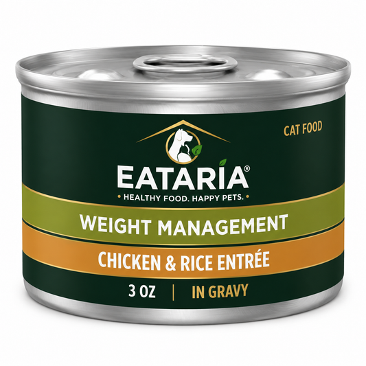 Eataria Weight Management Wet Cat Food – Chicken & Rice Entrée in Gravy