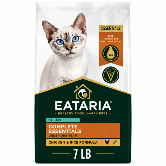 Eataria Kitten Complete Essentials Dry Cat Food Chicken & Rice Formula