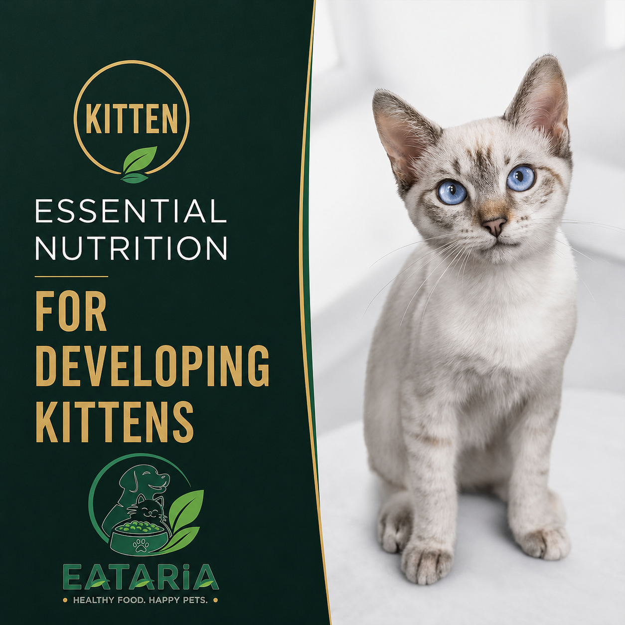 Eataria Kitten Complete Essentials Dry Cat Food Chicken & Rice Formula
