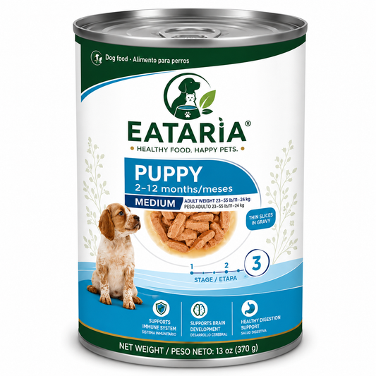 Medium Puppy Thin Slices in Gravy