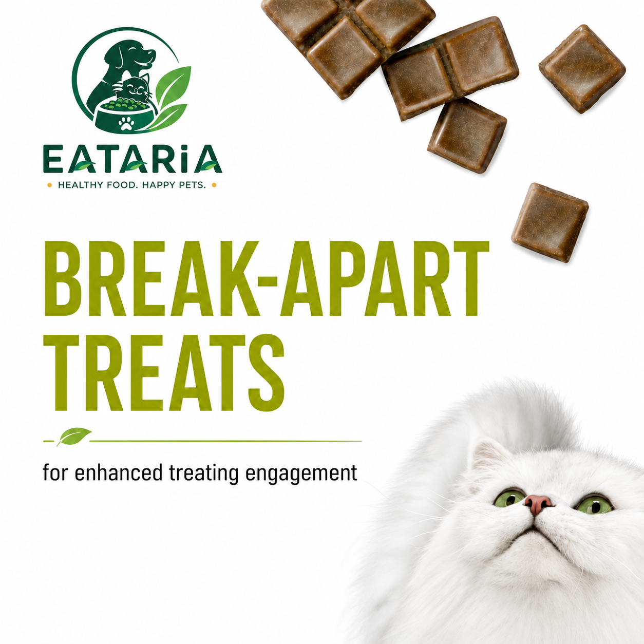 Eataria Savory Cravings Chicken Flavor Cat Treats 56 Break-Apart Treats