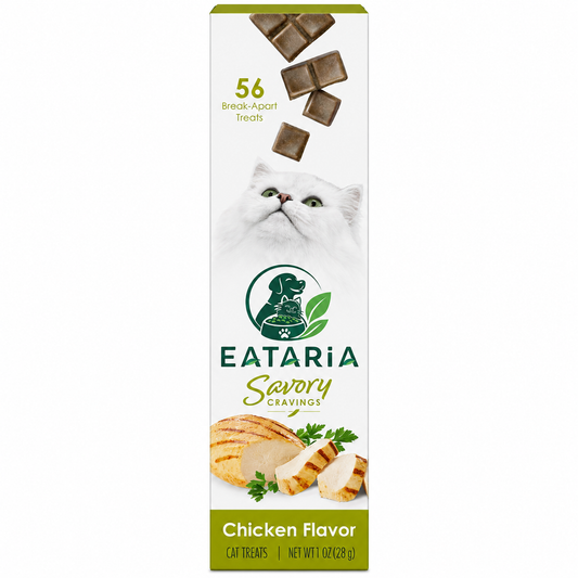 Eataria Savory Cravings Chicken Flavor Cat Treats 56 Break-Apart Treats